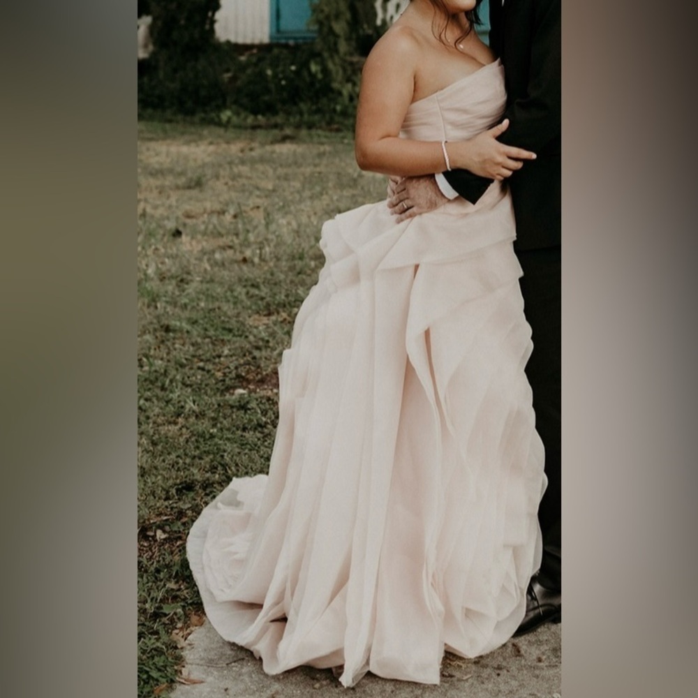 White by Vera Wang blush Wedding Dress